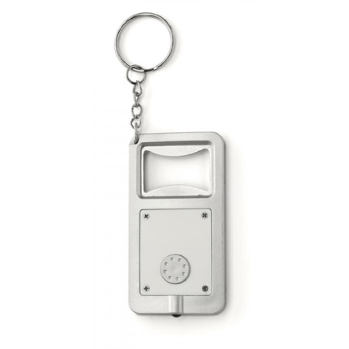 Plastic Key Holder With Bottle Opener and LED Light