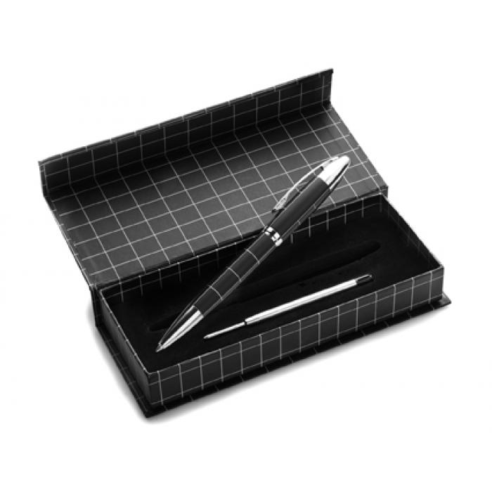 Lacquered Metal Ballpen With Black Refill In Gift Box