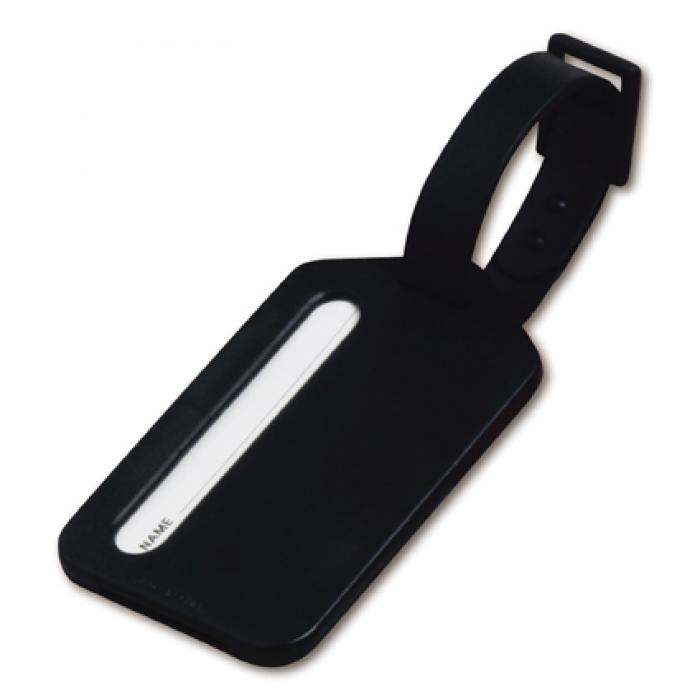 Plastic Luggage Tag With Adjustable Strap