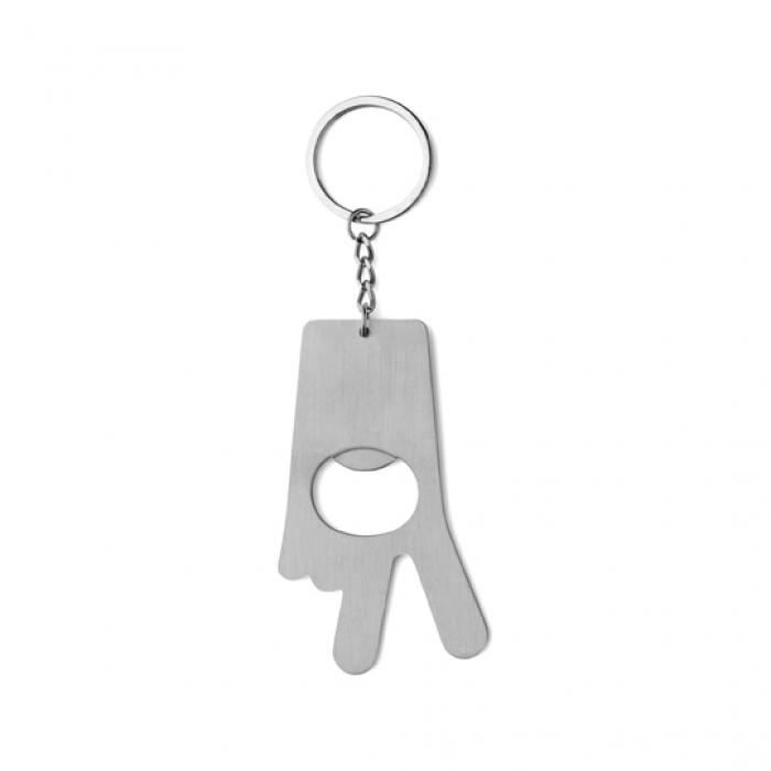 Peace Sign  Bottle Opener On A Metal Key Ring