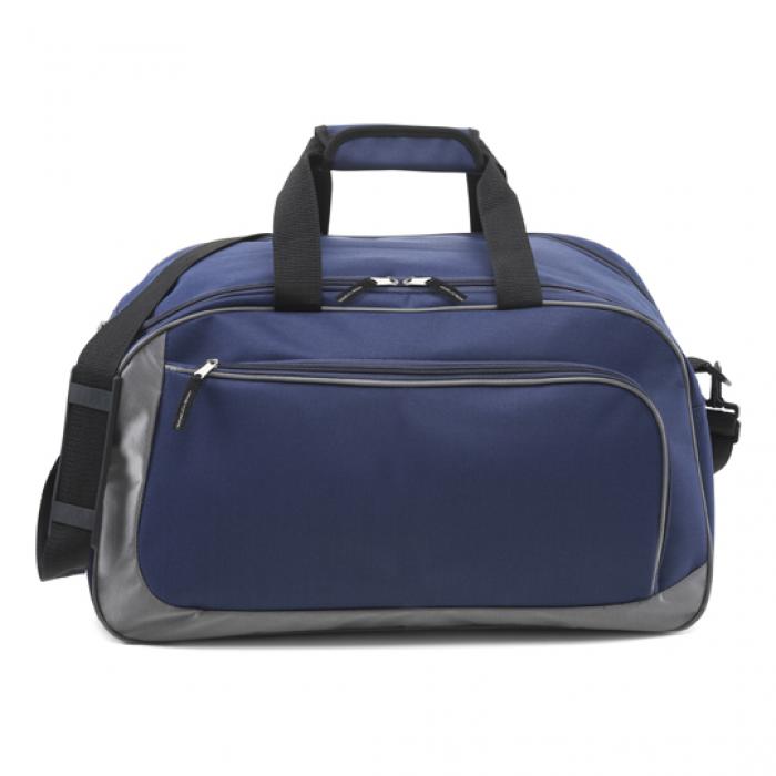 Sports Bag In A Two Tone Fabric With One Main Compartment