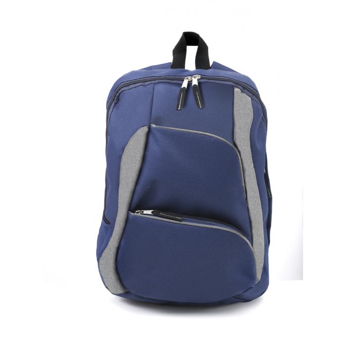 Backpack In A Two Tone Fabric