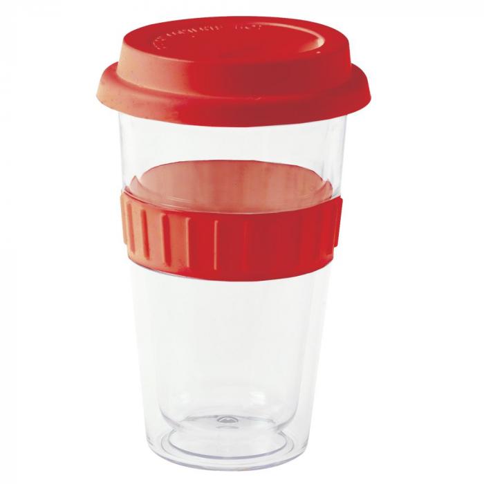 Plastic Double-Walled Mug