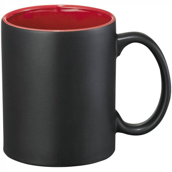 Ceramic Mug Black Red