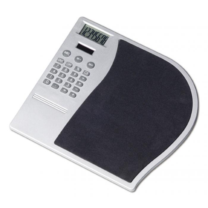 Mouse Mat With A Plastic Dual Power 8 Digit Calculator