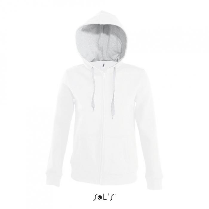 Soul Women's Contrasted Jacket With Lined Hood