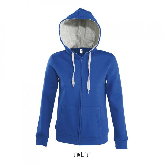 Soul Women's Contrasted Jacket With Lined Hood