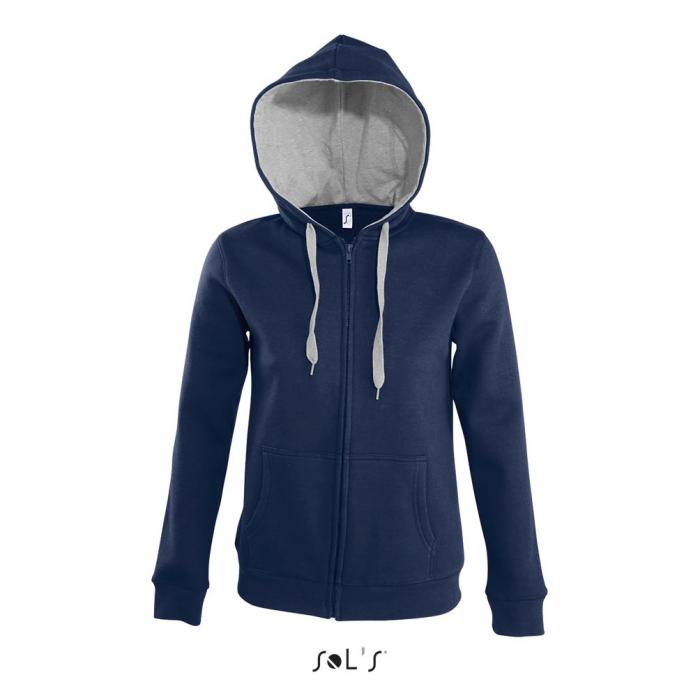 Soul Women's Contrasted Jacket With Lined Hood