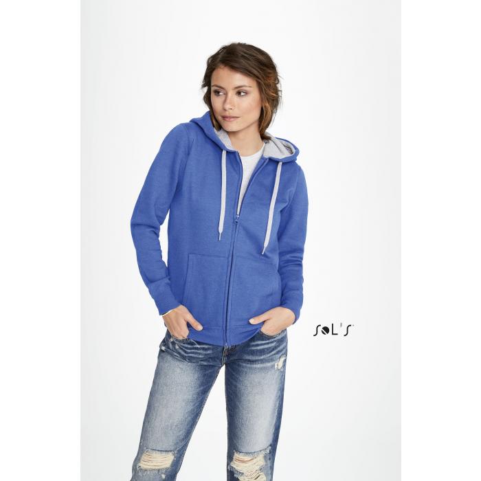 Soul Women's Contrasted Jacket With Lined Hood