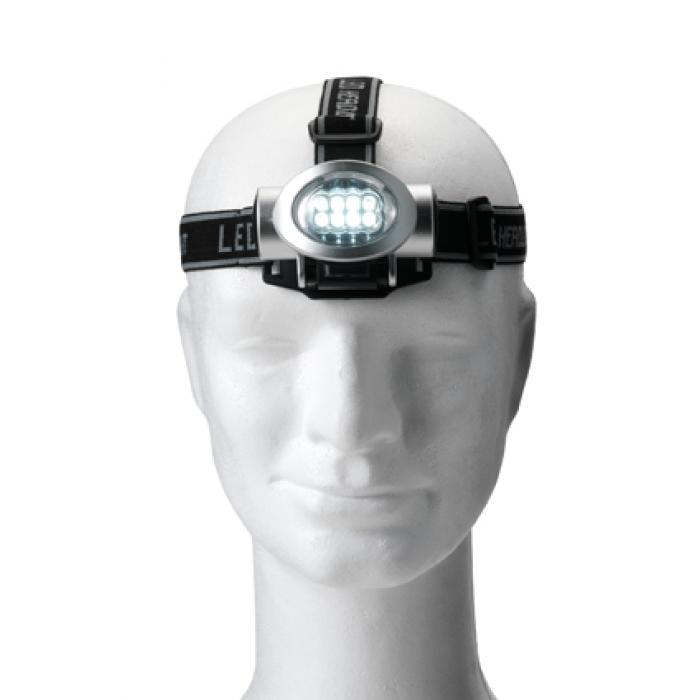 Head Light With Eight Led Lights In Plastic Casing