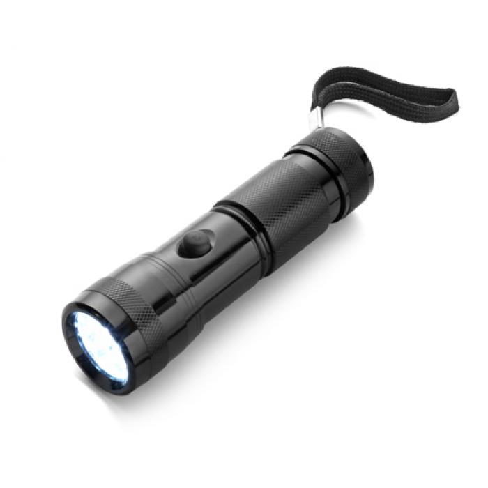Steel Pocket Torch With Fourteen LED Lights And Wrist Strap