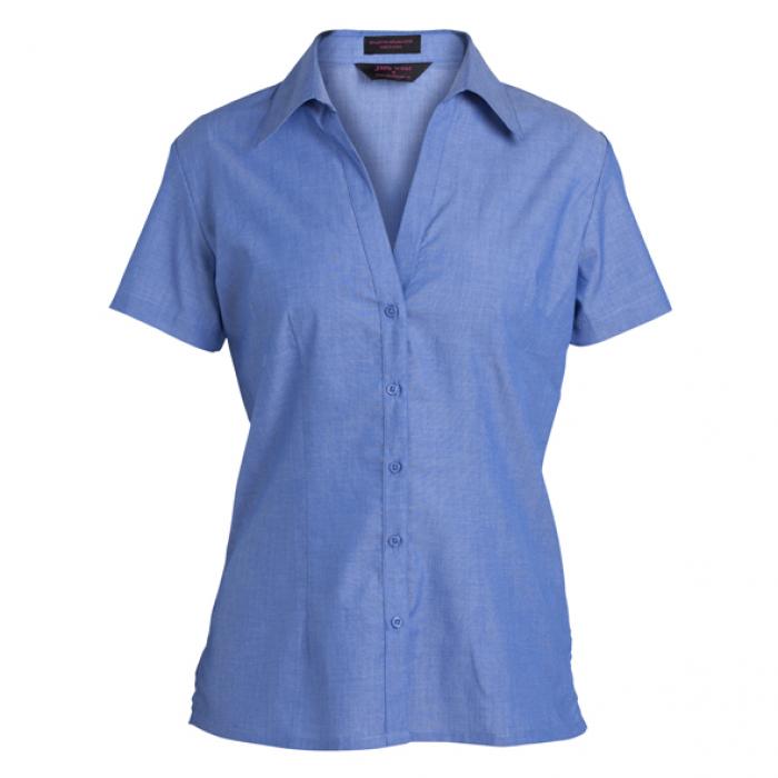 Ladies Short Sleeve Tlc Indigo Shirt