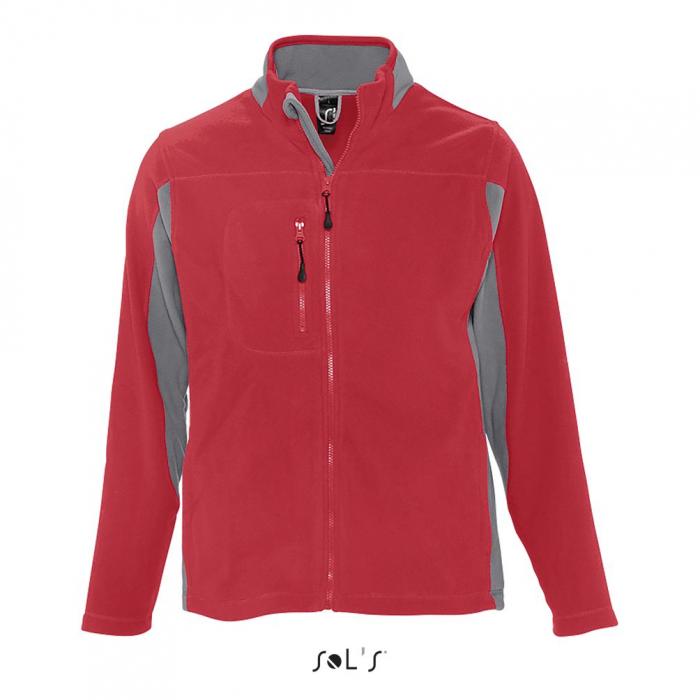 Nordic Men's Two-colour Zipped Fleece Jacket