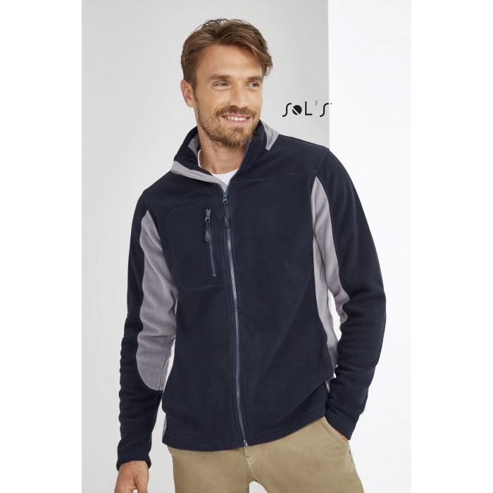 Nordic Men's Two-colour Zipped Fleece Jacket