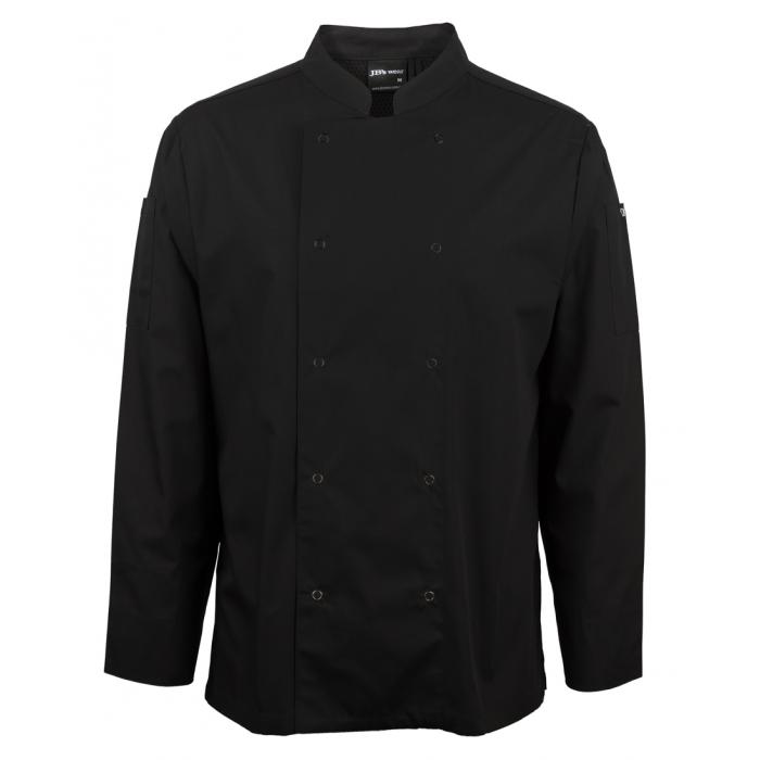 Long Sleeve Snap Button Chefs Jacket