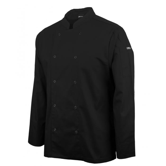 Long Sleeve Snap Button Chefs Jacket