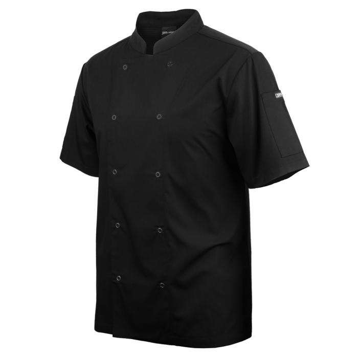 Short Sleeve Snap Button Chefs Jacket