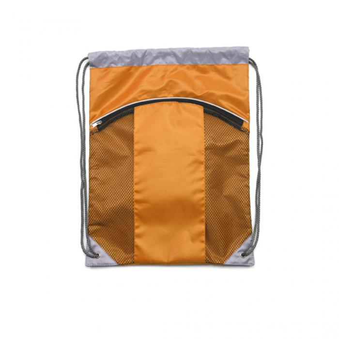 Drawstring Rucksack With A Large Front Zipped Pocket