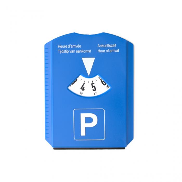 Parking Disc And Ice Scraper With Three Trolley Coins