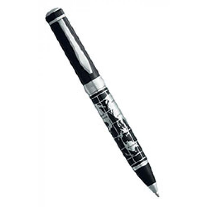 Global Series - Twist Action Pen With World Map