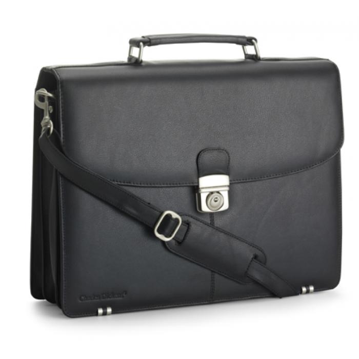 Charles Dickens Bonded Leather Briefcase