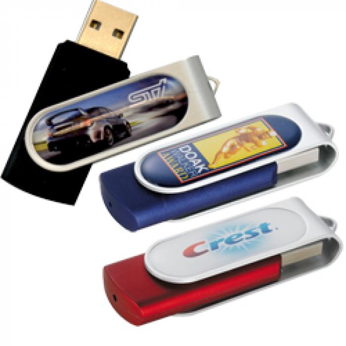 Dome Rotate Usb Flash Drive (Indent Only)