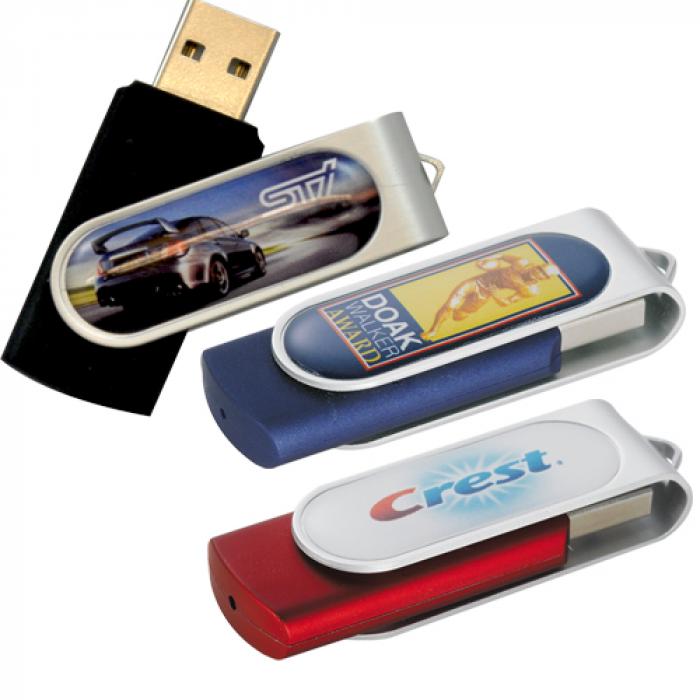 Dome Rotate Usb Flash Drive (Indent Only)