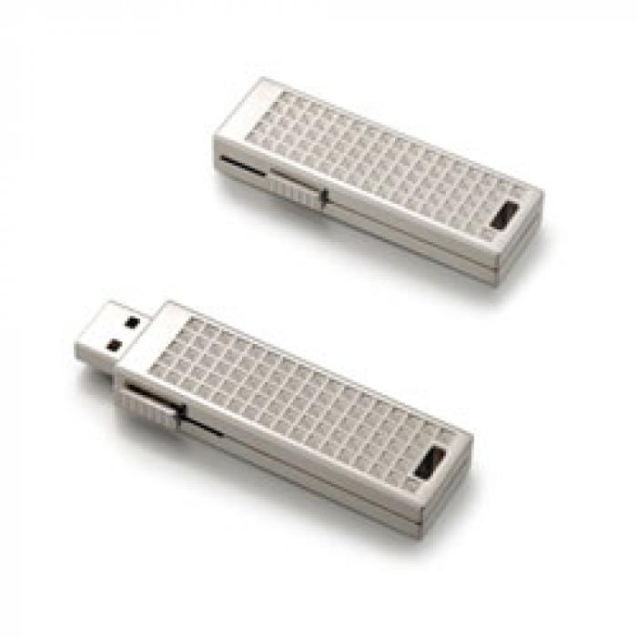 Silver Usb Drive With Crystal