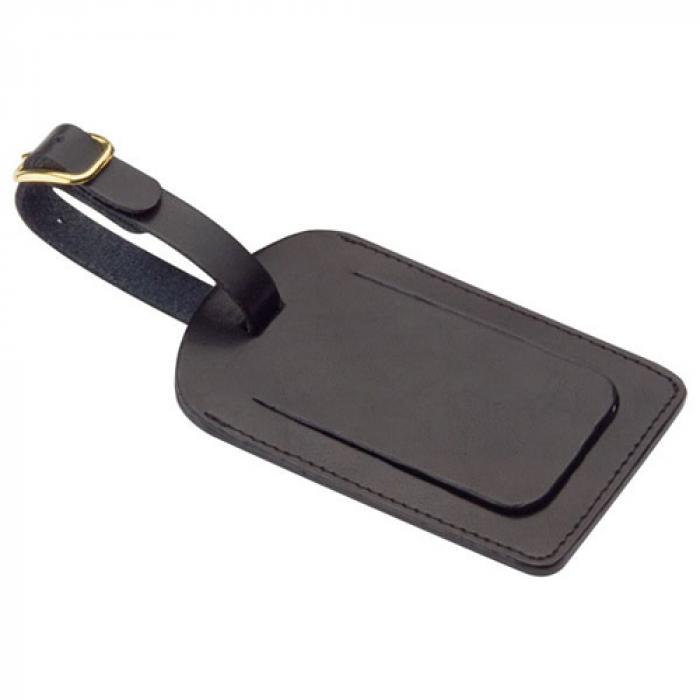 Covered Luggage Tag - Black