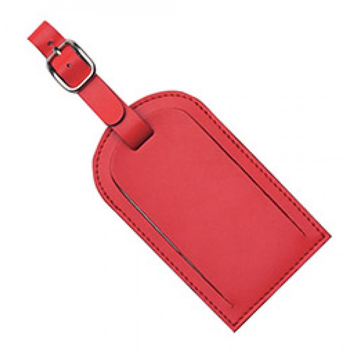 Covered Luggage Tag -Red