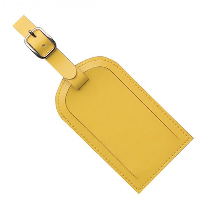 Yellow Covered Luggage Tag