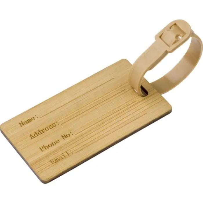 Bamboo Luggage Tag Shawn