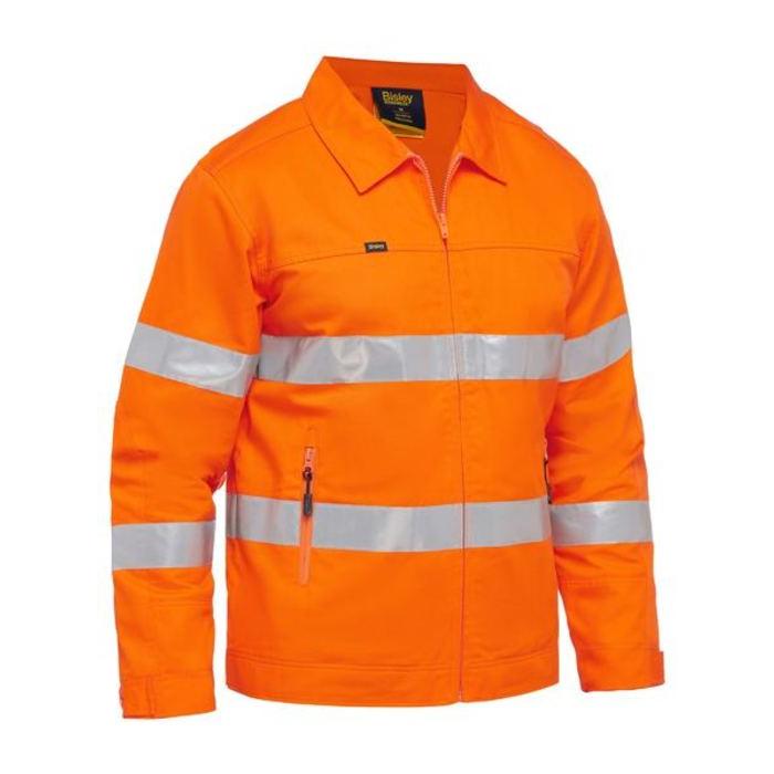 Taped Hi Vis Drill Jacket With Liquid Repellent Finish