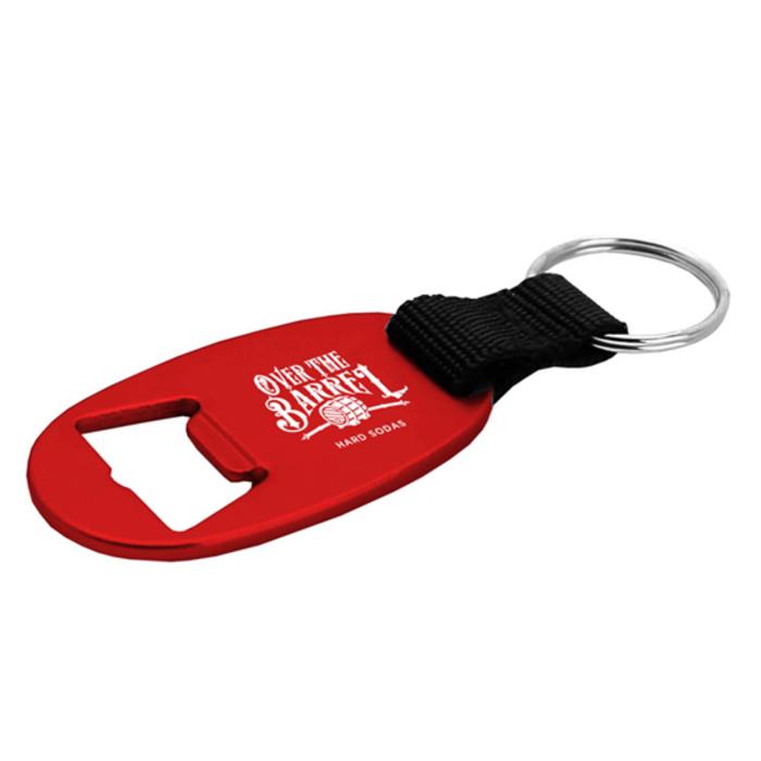 Oval Bottle Opener Key Ring