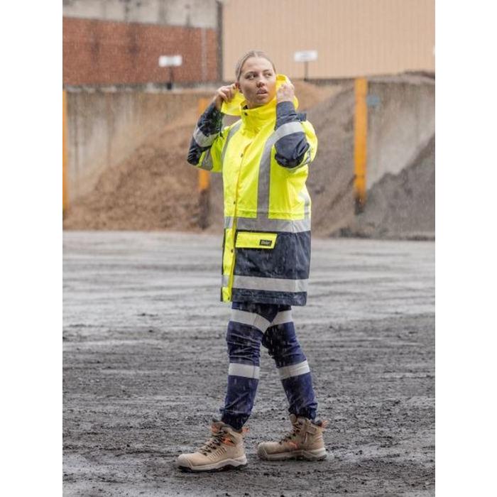 Womens Taped Hi Vis 5 in 1 Rain Jacket