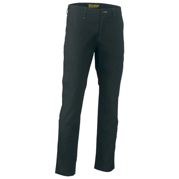 Stretch Cotton Drill Work Pants - Bottle