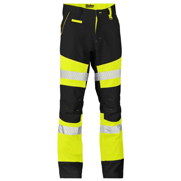 Taped Biomotion Two Tone Pants - Black/Yellow