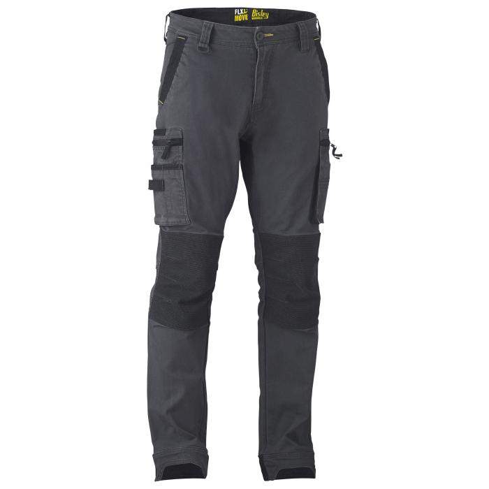 Flx & Move Stretch Utility Zip Cargo Pants - Charcoal