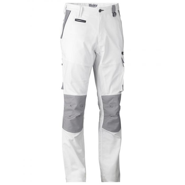 Painters Contrast Cargo Pants - White