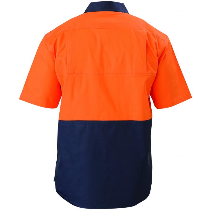 Cool Lightweight Drill Shirt - 2 Tone Short Sleeve