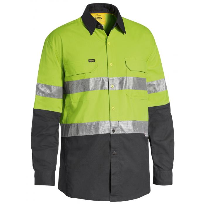 X Airflow Taped Hi Vis Ripstop Shirt - Lime/Charcoal