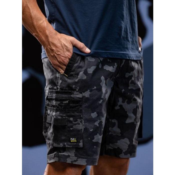 FLX & Move Stretch Canvas Camo Cargo Short - Limited Edition