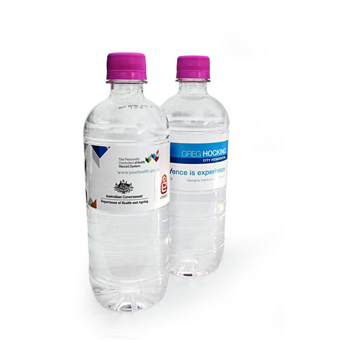 600Ml Natural Spring Water With Pink Cap