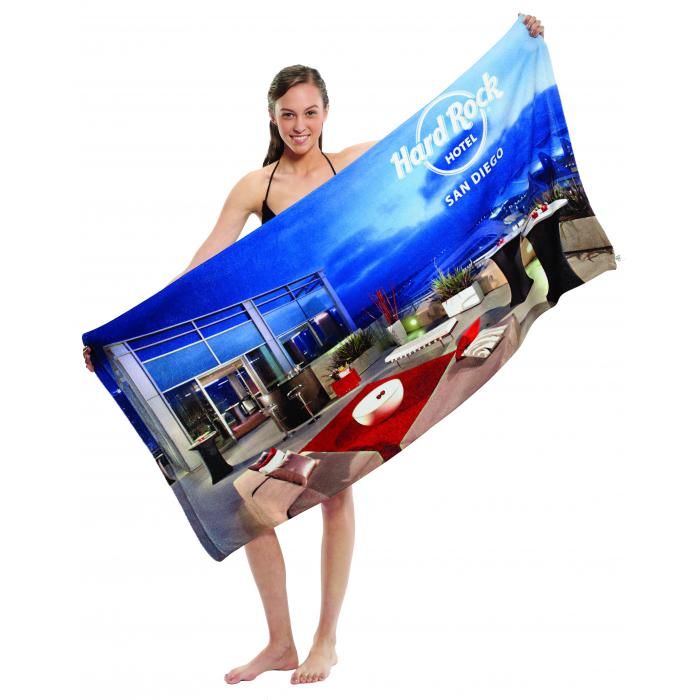 Microfibre Velour Beach Towel