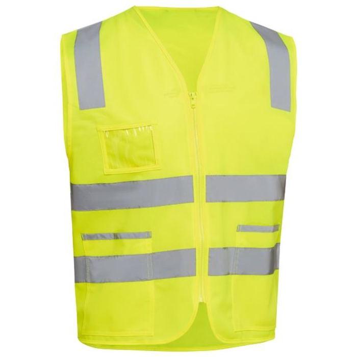 Taped Hi Vis Safety Zip Vest