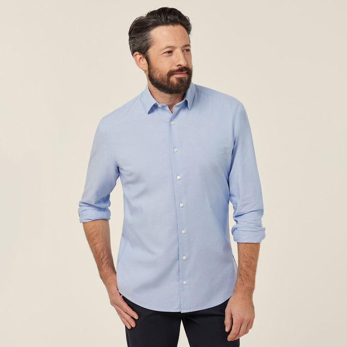 Cotton Chambray Long Sleeve Shirt