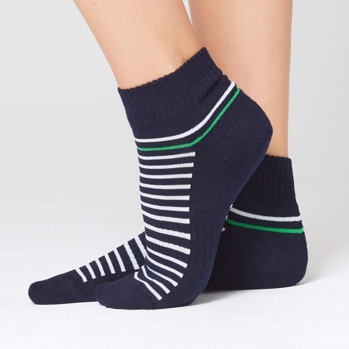 Bamboo Sports Sock Ankle Length Stripe