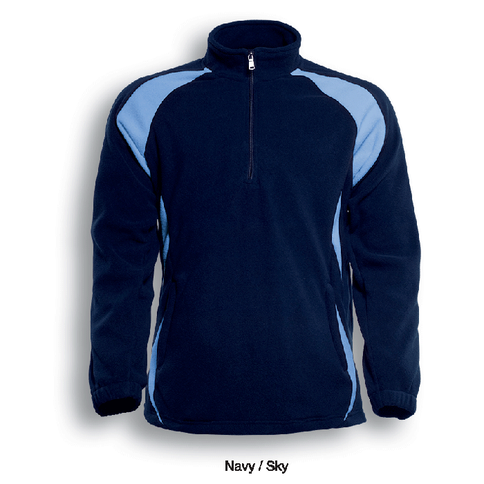 Unisex Adults 1/2 Zip Sports Pull Over Fleece