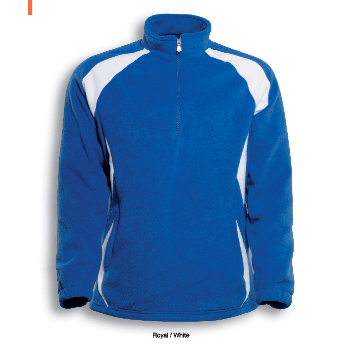 Unisex Adults 1/2 Zip Sports Pull Over Fleece