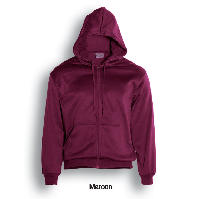 Unisex Adults Zip Through Fleece Hoodie